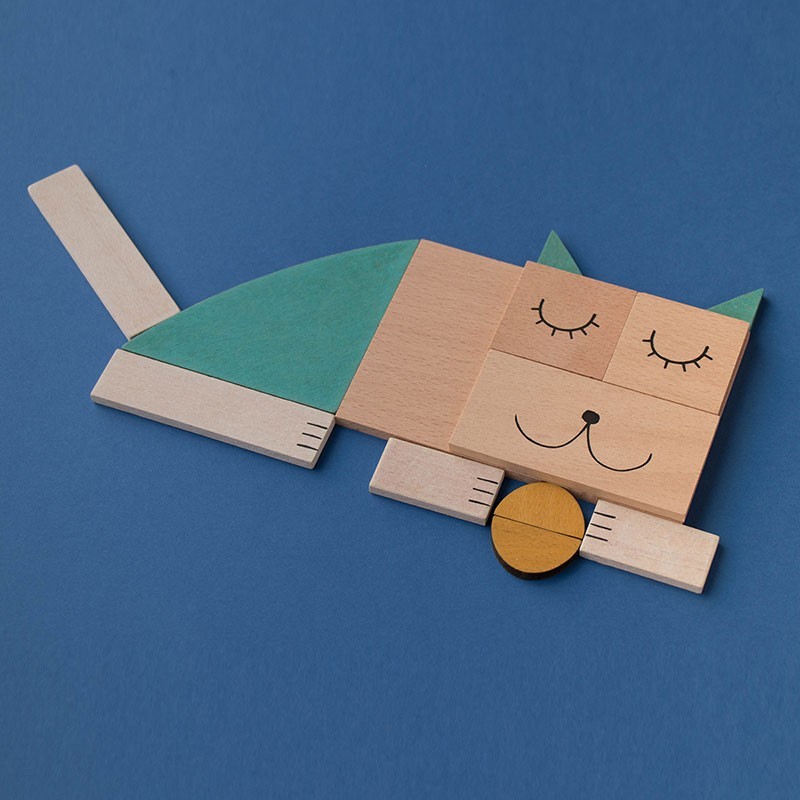 wooden composition game